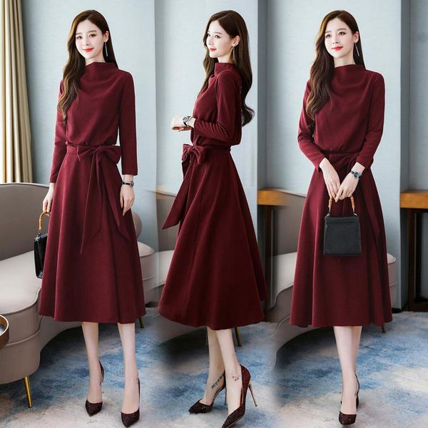 and autumn period and the new french long-sleeved dress show thin belly temperament popular light ripe fairy long, Black;gray
and autumn period and the new french long-sleeved dress show thin belly temperament popular light ripe fairy long, Black;gray