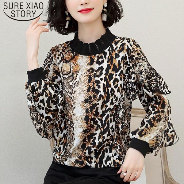 new leopard chiffon blouse ladies long sleeve o-neck blouses 4xl plus size womens and blouses casual regular 5469 50, White
new leopard chiffon blouse ladies long sleeve o-neck blouses 4xl plus size womens and blouses casual regular 5469 50, White