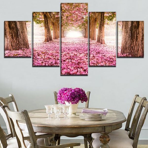 modular art poster canvas print 5 pieces alley blossom park sakura tree paintings framework decor living room home wall picture
modular art poster canvas print 5 pieces alley blossom park sakura tree paintings framework decor living room home wall picture