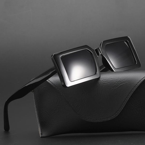 sunglasses fashion sqaure women classic vintage men female sun glasses frame plastic brand design mirror uv400, White;black
sunglasses fashion sqaure women classic vintage men female sun glasses frame plastic brand design mirror uv400, White;black