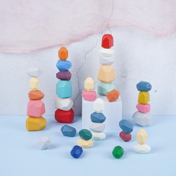 children's wooden colored stone jenga building block educational toy creative nordic style stacking game rainbow wooden toy gift
children's wooden colored stone jenga building block educational toy creative nordic style stacking game rainbow wooden toy gift