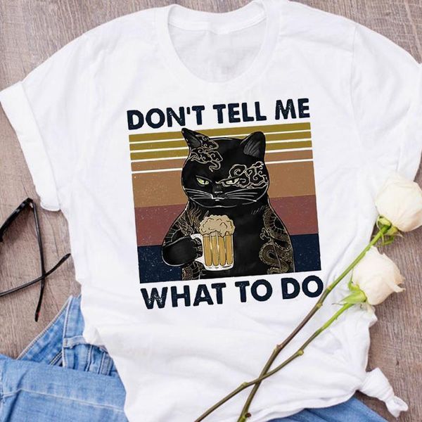 women graphic cat beer funny cute print 90s cartoon autumn fall halloween clothes lady tees female t shirt womens t-shirt, White
women graphic cat beer funny cute print 90s cartoon autumn fall halloween clothes lady tees female t shirt womens t-shirt, White