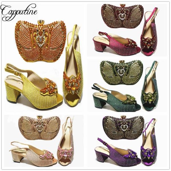 sandals amazing yellow women's high heels pumps shoes and bag elegant with handbag set for party gl1032 height 5cm, Black
sandals amazing yellow women's high heels pumps shoes and bag elegant with handbag set for party gl1032 height 5cm, Black