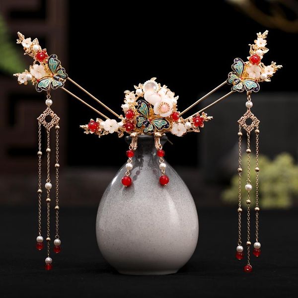 party masks hanfu headdress kanzashi handmade super fairy ancient style hair ornament classic hairpin tassels step shaking crown set
party masks hanfu headdress kanzashi handmade super fairy ancient style hair ornament classic hairpin tassels step shaking crown set