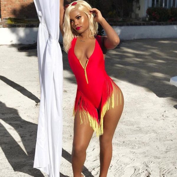 women's jumpsuits & rompers gradient tassels beach bodysuit women v neck skinny one piece overall front zipper summer bodycon playsuit, Black;white
women's jumpsuits & rompers gradient tassels beach bodysuit women v neck skinny one piece overall front zipper summer bodycon playsuit, Black;white