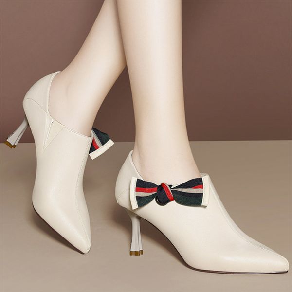 women bare boots pointed toe dress shoes bowtie high heels thin heeled pumps office ladies shoes 2022 autumn zapatos mujer 9411n, Black
women bare boots pointed toe dress shoes bowtie high heels thin heeled pumps office ladies shoes 2022 autumn zapatos mujer 9411n, Black