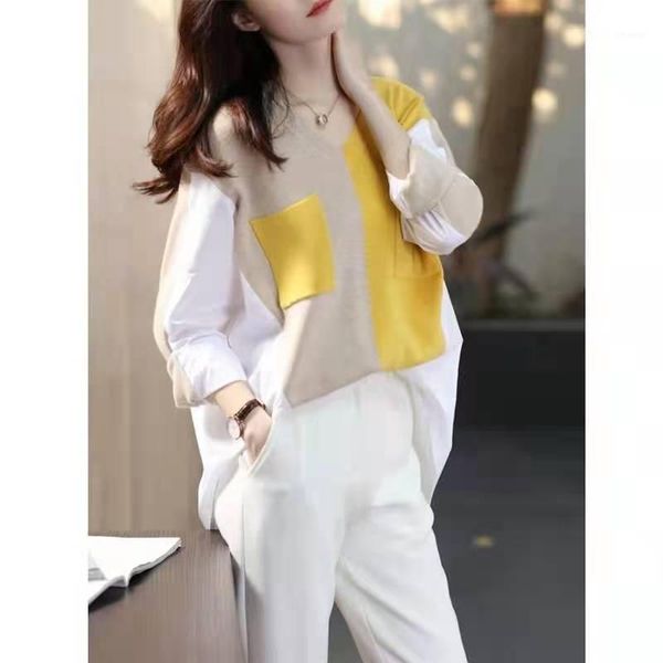 women's sweaters the lightweight breathable knit for fall 2021 is a stylish base woman, White;black
women's sweaters the lightweight breathable knit for fall 2021 is a stylish base woman, White;black