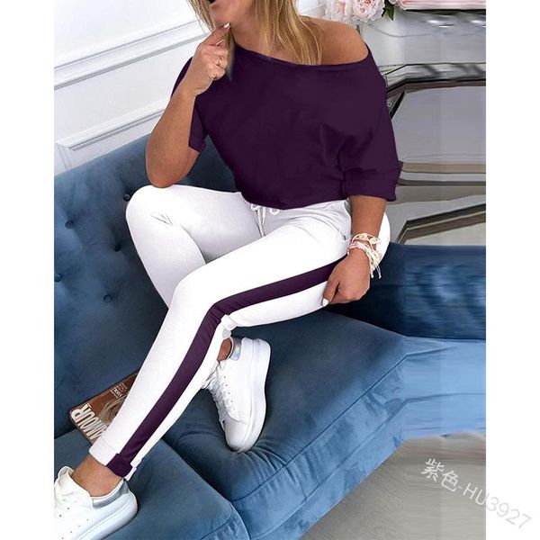 women's two piece pants wepbel fashion suit casual pencil sets women clothing short sleeve tshirt 2 outfits sports, White
women's two piece pants wepbel fashion suit casual pencil sets women clothing short sleeve tshirt 2 outfits sports, White