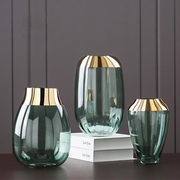 nordic creative personality home decoration gold-plated bottle mouth oval green glass vase model room counterflower lb80605
nordic creative personality home decoration gold-plated bottle mouth oval green glass vase model room counterflower lb80605