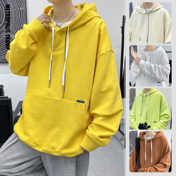 men's hoodies & sweatshirts 2021 autumn simple solid color hooded sweater casual plus size loose thin o-neck couple long sleeved, Black
men's hoodies & sweatshirts 2021 autumn simple solid color hooded sweater casual plus size loose thin o-neck couple long sleeved, Black