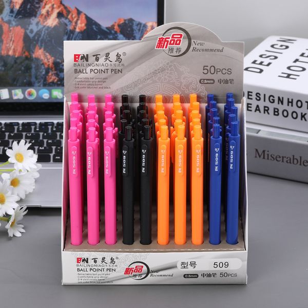 pen oil in office stationery student 509 push bouncing ball, Blue;orange 
pen oil in office stationery student 509 push bouncing ball, Blue;orange