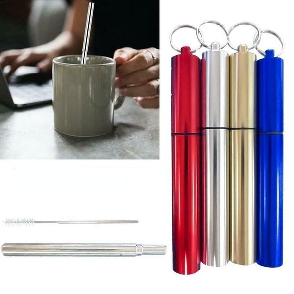 drinking straws stainless steel reusable case cleaning brush collapsible portable food grade bar accessories
drinking straws stainless steel reusable case cleaning brush collapsible portable food grade bar accessories