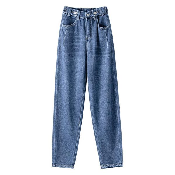 women's jeans 2021 autumn fashion casual style high waist buttons pockets bleached washed do old harem pants trousers women, Blue
women's jeans 2021 autumn fashion casual style high waist buttons pockets bleached washed do old harem pants trousers women, Blue