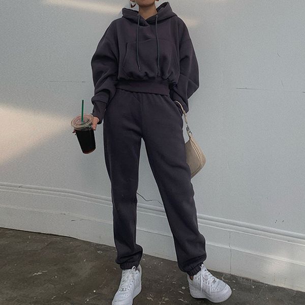 2021 new hoodies suit winter spring solid casual tracksuit women veet 2 pieces set sports sweatshirts pullover home sweatpants outfits dmpa, White
2021 new hoodies suit winter spring solid casual tracksuit women veet 2 pieces set sports sweatshirts pullover home sweatpants outfits dmpa, White