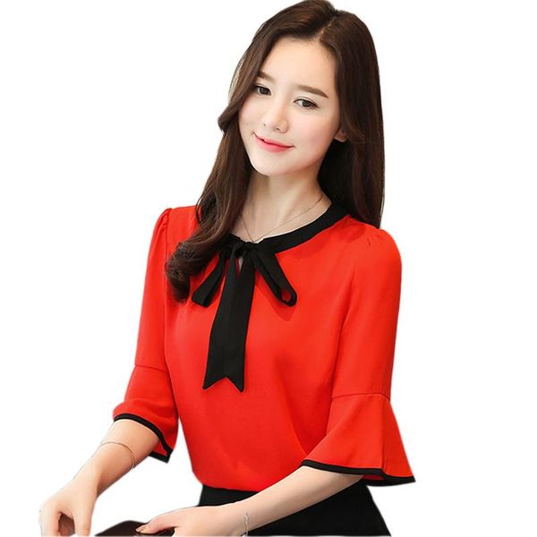 women's blouses & shirts chiffon shirt spring summer 2021 blouse short-sleeved bowknot korean speaker sleeve, White
women's blouses & shirts chiffon shirt spring summer 2021 blouse short-sleeved bowknot korean speaker sleeve, White