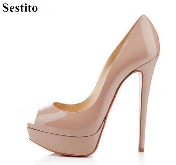 sestito 2021 woman peep toe slip-on pumps lady patent leather platform shoes woman stiletto high heels dress wedding shoes, Black
sestito 2021 woman peep toe slip-on pumps lady patent leather platform shoes woman stiletto high heels dress wedding shoes, Black