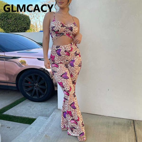 two pieces sets women butterfly printed spaghetti strap & bodycon pants 210702, White
two pieces sets women butterfly printed spaghetti strap & bodycon pants 210702, White