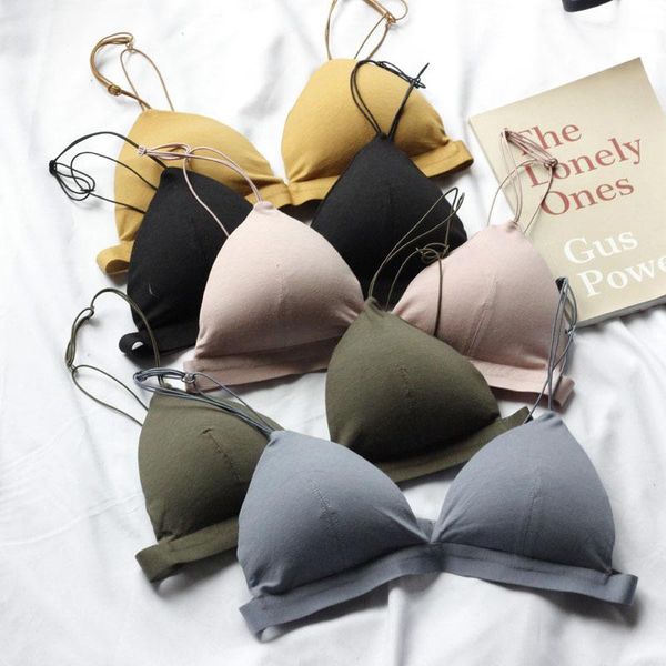 bras wriufred girls' cotton thin belt triangle cup underwear summer glossy small chest bra plus size women comfortable lingerie, Red;black
bras wriufred girls' cotton thin belt triangle cup underwear summer glossy small chest bra plus size women comfortable lingerie, Red;black