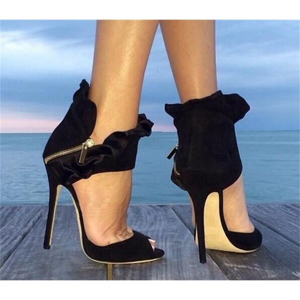 sandals swedish leather black mode/red style of women peep toe tornozzle ruffles ladies high heel with side zipper female shoe uuwt
sandals swedish leather black mode/red style of women peep toe tornozzle ruffles ladies high heel with side zipper female shoe uuwt