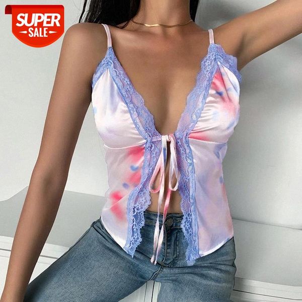 tie dye gradient printed camisole summer ladies lace up open stitch lace patchwork loose tank clubwear camis vests wdc5050 #bq96, White
tie dye gradient printed camisole summer ladies lace up open stitch lace patchwork loose tank clubwear camis vests wdc5050 #bq96, White