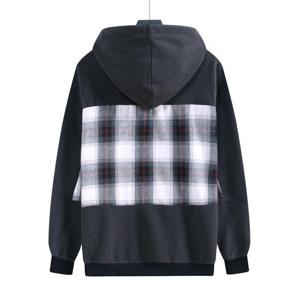 hooded designer hoodies sweatshirts fashion autumn plaid sweater hooded patchwork men pullover men 2021 collar sweatshirts mens clothin xkfj, Black
hooded designer hoodies sweatshirts fashion autumn plaid sweater hooded patchwork men pullover men 2021 collar sweatshirts mens clothin xkfj, Black