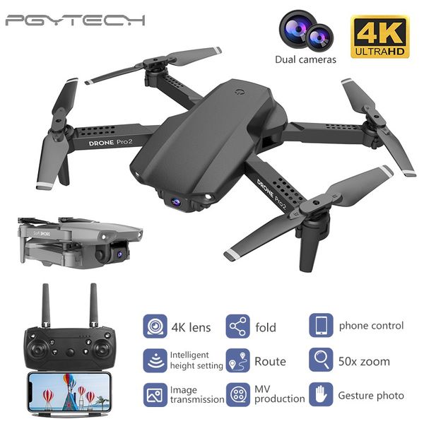 PGY E99 Pro2 RC Mini Drone 4K 1080P 720P Dual Camera WIFI FPV Aerial Photography Helicopter Foldable Quadcopter Dron Toys
PGY E99 Pro2 RC Mini Drone 4K 1080P 720P Dual Camera WIFI FPV Aerial Photography Helicopter Foldable Quadcopter Dron Toys