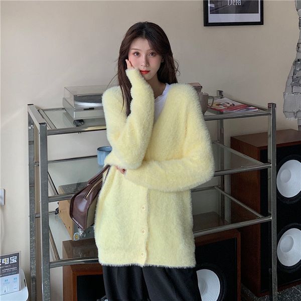 elegant sleeve mohair women's nightgown winter 2021 new single-breasted female long soft cardigan mesh outwear vf4d, White;black
elegant sleeve mohair women's nightgown winter 2021 new single-breasted female long soft cardigan mesh outwear vf4d, White;black