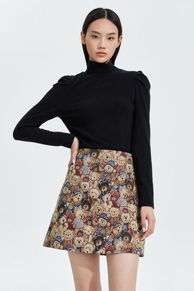 skirts woman summer 2021 fashion high waist vintage a-line bear cartoon chic elegant mini ink skirt mujer faldas, Black
skirts woman summer 2021 fashion high waist vintage a-line bear cartoon chic elegant mini ink skirt mujer faldas, Black