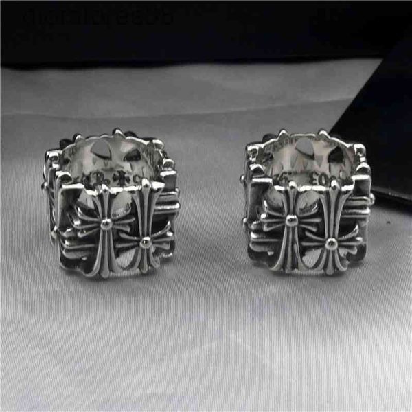 ring ch croquetai silver square cross tombstone