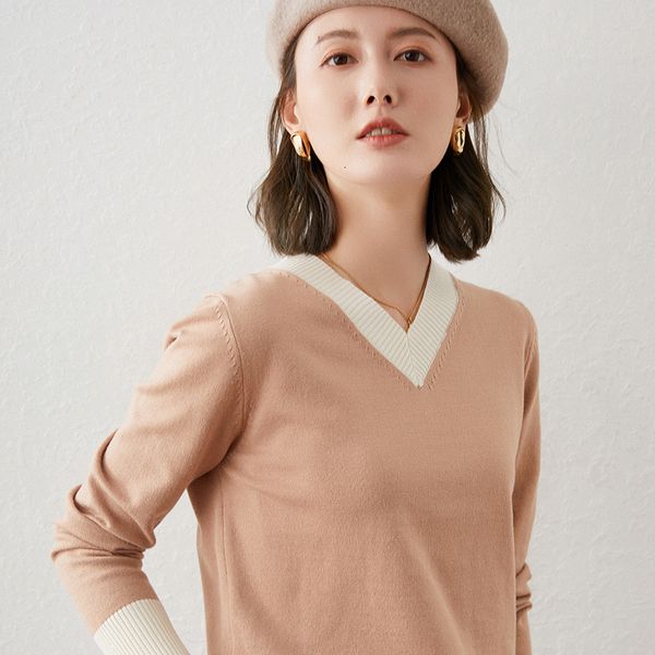 women's sweaters casual female cashmere sweater, v-neck knitted or crocheted for autumn and winter, 1cy3, White;black
women's sweaters casual female cashmere sweater, v-neck knitted or crocheted for autumn and winter, 1cy3, White;black