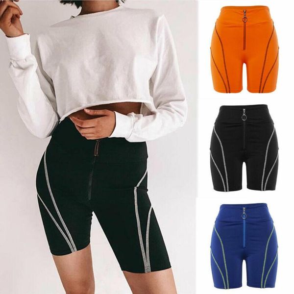 women's shorts summer women cycling solid side-striped knee length elastic waist slim bodycon stretchy sportstravel, White;black
women's shorts summer women cycling solid side-striped knee length elastic waist slim bodycon stretchy sportstravel, White;black