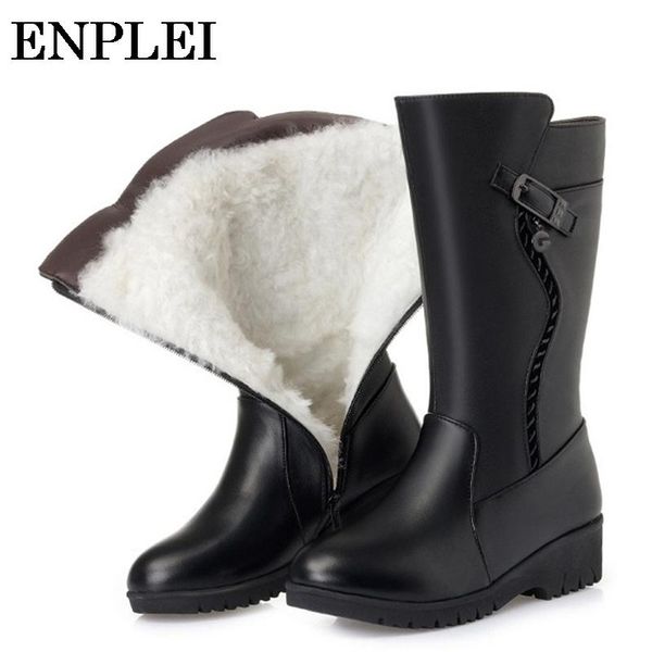 boots enplei winter snow women plush wool genuine leather shoes ladie warm knight size 35-43, Black
boots enplei winter snow women plush wool genuine leather shoes ladie warm knight size 35-43, Black