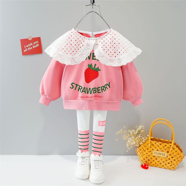 clothing sets hylkidhuose baby girls 2021 autumn children lace t shirt stripe pants infant clothes outfit kids casual sportswear, White
clothing sets hylkidhuose baby girls 2021 autumn children lace t shirt stripe pants infant clothes outfit kids casual sportswear, White