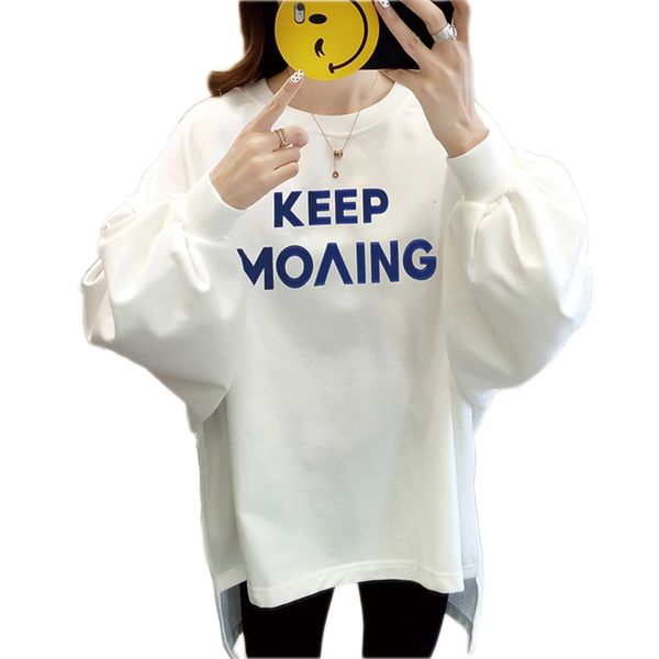 2021 new lantern sleeve o neck letter print pullover hoodies solid color causal sweatshirt women pkfd, Black
2021 new lantern sleeve o neck letter print pullover hoodies solid color causal sweatshirt women pkfd, Black