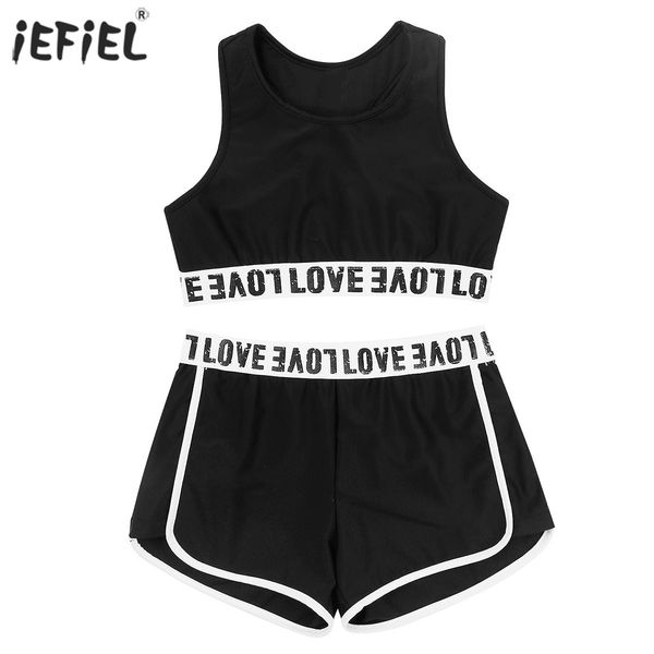 kids clothes summer fashion letter printed sleeveless tanks ballet dance gym workout vest with bottoms shorts girl clothes 210225, White
kids clothes summer fashion letter printed sleeveless tanks ballet dance gym workout vest with bottoms shorts girl clothes 210225, White