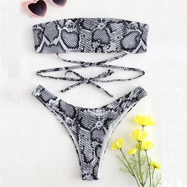 women's swimwear 2021 women snakeskin bikini push up swimsuit bandeau bathing suit beachwear summer swimming bather, White;black
women's swimwear 2021 women snakeskin bikini push up swimsuit bandeau bathing suit beachwear summer swimming bather, White;black