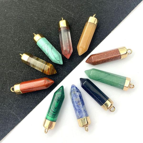 charms natural stone tapered pendant necklace accessories malachite multi-color electroplating diy making bracelet jewelry supplies, Bronze;silver
charms natural stone tapered pendant necklace accessories malachite multi-color electroplating diy making bracelet jewelry supplies, Bronze;silver