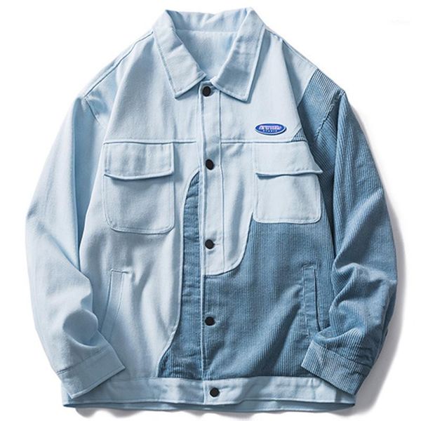 men's jackets men harajuku hip hop streetwear multi pockets denim jacket corduroy color block patchwork graphic print autumn cargo coat, Black;brown
men's jackets men harajuku hip hop streetwear multi pockets denim jacket corduroy color block patchwork graphic print autumn cargo coat, Black;brown