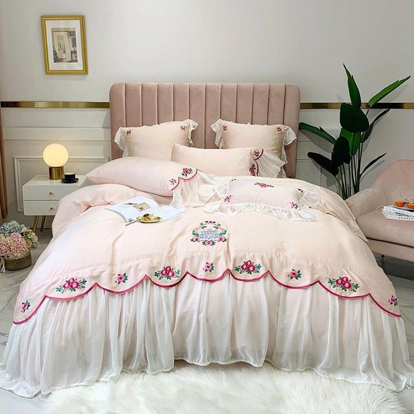 bedding sets 600tc pink lace princess luxury tencel set king size silk cotton stain bed duvet cover bedspread pillowcase
bedding sets 600tc pink lace princess luxury tencel set king size silk cotton stain bed duvet cover bedspread pillowcase