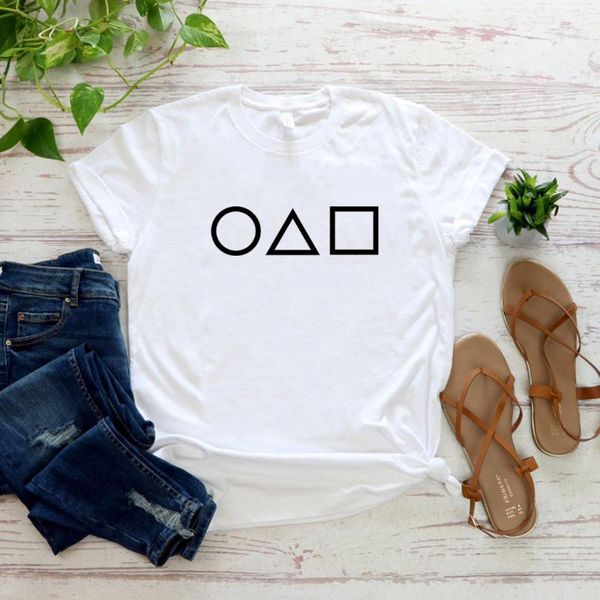 women's t-shirt korean drama squid game t shirt latest tv round six women men casual streetwear trend 456 graphic tees tshirt, White
women's t-shirt korean drama squid game t shirt latest tv round six women men casual streetwear trend 456 graphic tees tshirt, White