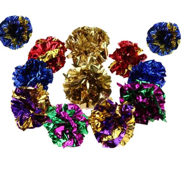 cat toys 12pcs/set sound paper toy colorful crinkle foil balls kitten mylar chew squeaky playing supplies
cat toys 12pcs/set sound paper toy colorful crinkle foil balls kitten mylar chew squeaky playing supplies