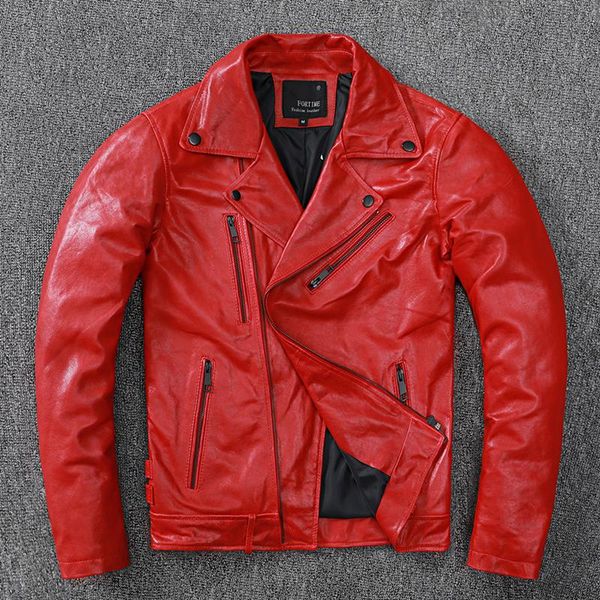 men's leather & faux 2022 brand motorcycle sheepskin jacket large size vintage genuine red traveling spring and autumn coat, Black
men's leather & faux 2022 brand motorcycle sheepskin jacket large size vintage genuine red traveling spring and autumn coat, Black