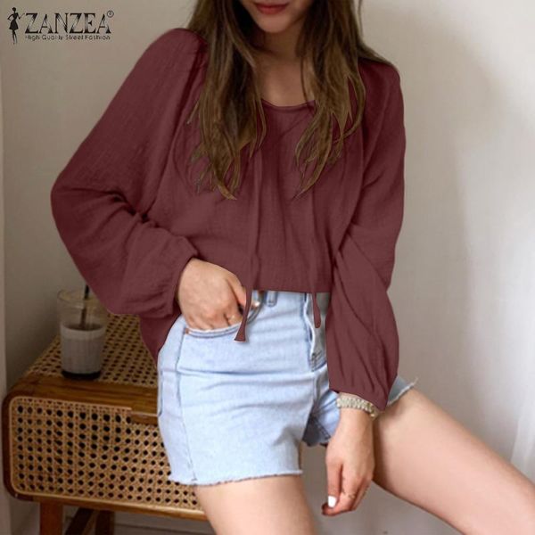 women's blouses & shirts vintage pleated puff sleeve spring lace up v neck tunic female solid casual oversize chemise, White
women's blouses & shirts vintage pleated puff sleeve spring lace up v neck tunic female solid casual oversize chemise, White