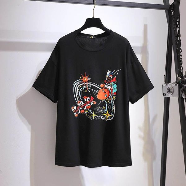 women's t-shirt 150kg plus size summer loose cartoon print short-sleeved bust 157cm 6xl 7xl 8xl 9xl 10xl cotton black, White
women's t-shirt 150kg plus size summer loose cartoon print short-sleeved bust 157cm 6xl 7xl 8xl 9xl 10xl cotton black, White