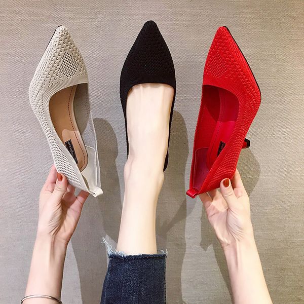 ol office lady shoes high heels knit stretch fabric pumps women dress shoes black basic pump pointed toe zapatos mujer springdress shoes
ol office lady shoes high heels knit stretch fabric pumps women dress shoes black basic pump pointed toe zapatos mujer springdress shoes