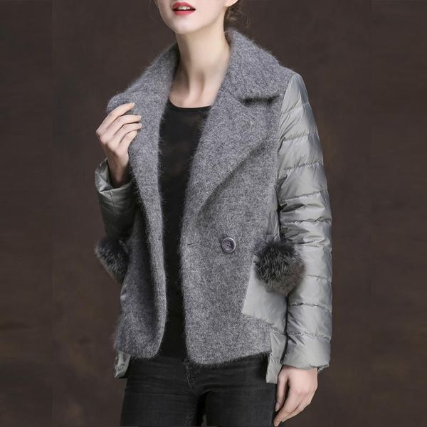women's down & parkas winter jacket fur pocket short slim ladies coat vintage double breasted chic job ol party overcoat 2021, Black
women's down & parkas winter jacket fur pocket short slim ladies coat vintage double breasted chic job ol party overcoat 2021, Black