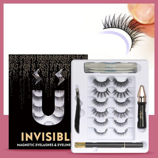 false eyelashes 6pairs long reusable 3d self-adhesive mink eyelash set waterproof magnetic eye lashes makeup
false eyelashes 6pairs long reusable 3d self-adhesive mink eyelash set waterproof magnetic eye lashes makeup