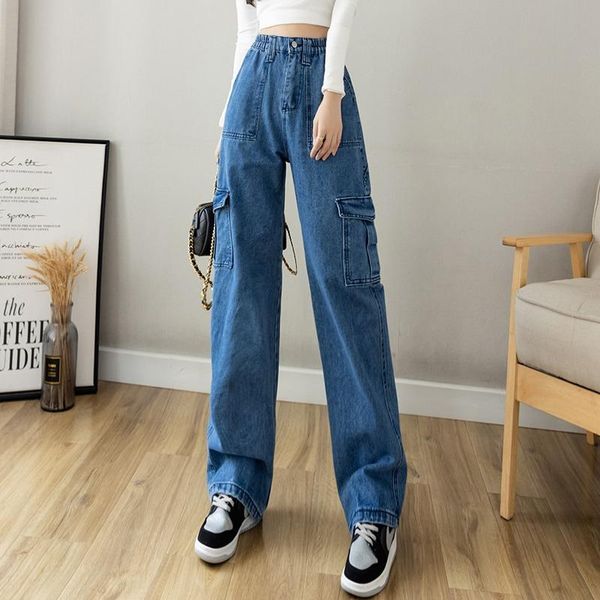 women's pants & capris tide ins tall waist overalls jeans children wind 2021 age season loose straight wide-legged, Black;white
women's pants & capris tide ins tall waist overalls jeans children wind 2021 age season loose straight wide-legged, Black;white
