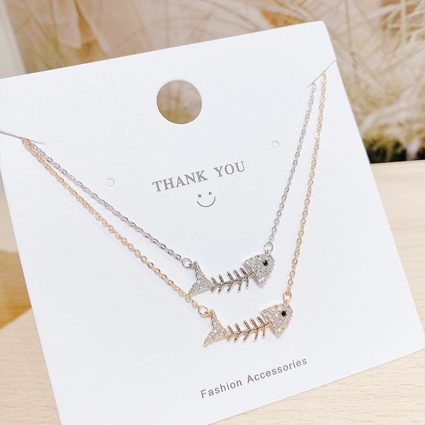 pendant necklaces fashion personality temperament fishbone necklace women's japanese and korean bone clavicle chain wholesale, Silver
pendant necklaces fashion personality temperament fishbone necklace women's japanese and korean bone clavicle chain wholesale, Silver