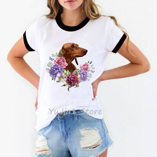 dachshund butterfly printed cartoon women t shirts animal dog lover harajuku summer clothes punk tee femme, White
dachshund butterfly printed cartoon women t shirts animal dog lover harajuku summer clothes punk tee femme, White